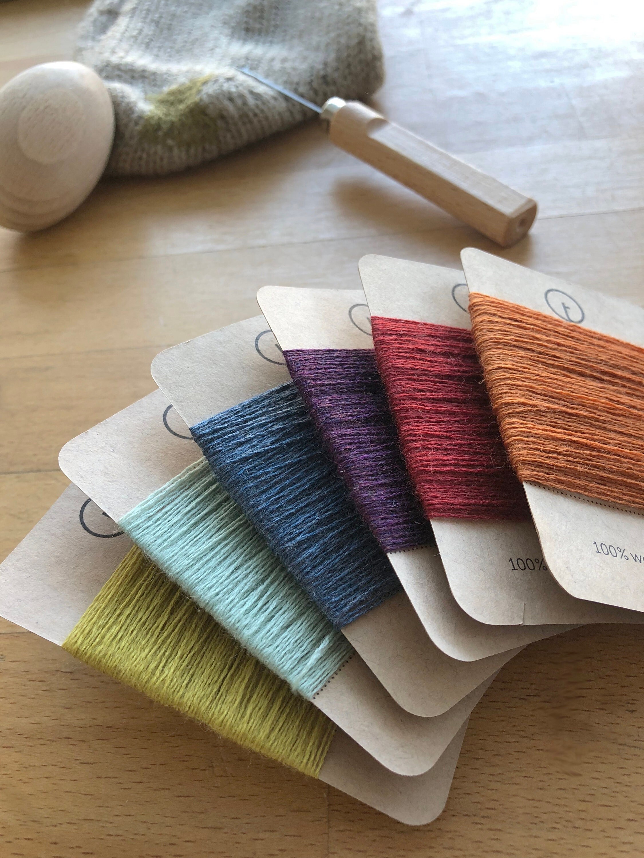 30 Colors, Darning Thread, Darning Yarn, Wool Embroiledry, Japan 