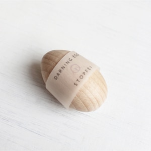 Darning Egg - wooden egg for garment mending and repairing