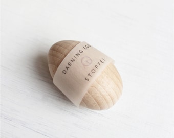 Darning Egg - wooden egg for garment mending and repairing