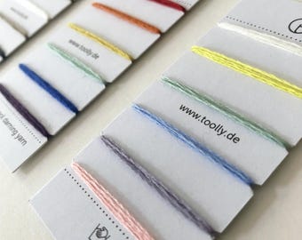 Darning yarn - Color Sample Card