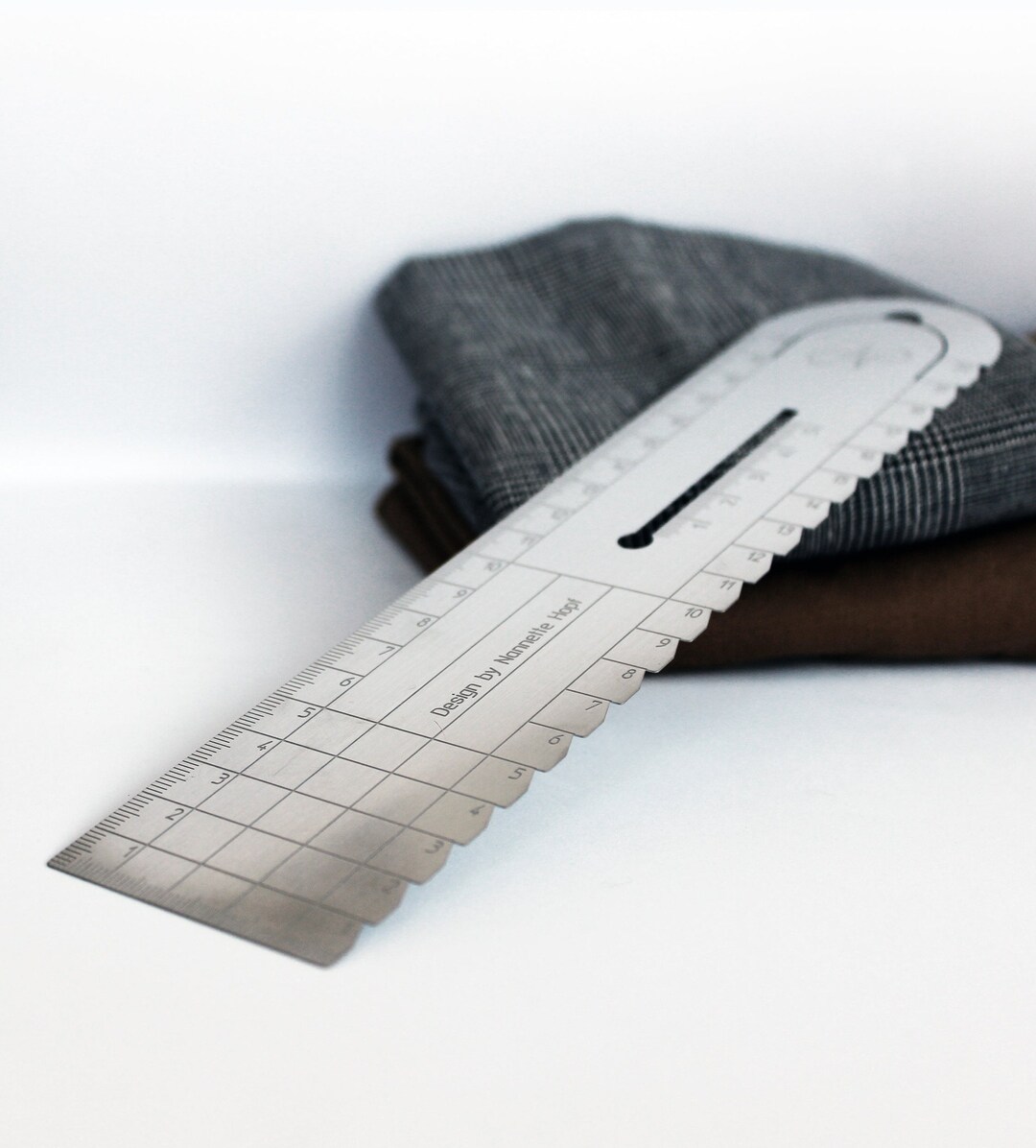 Ironing Ruler Metal Hand Gauge Etsy