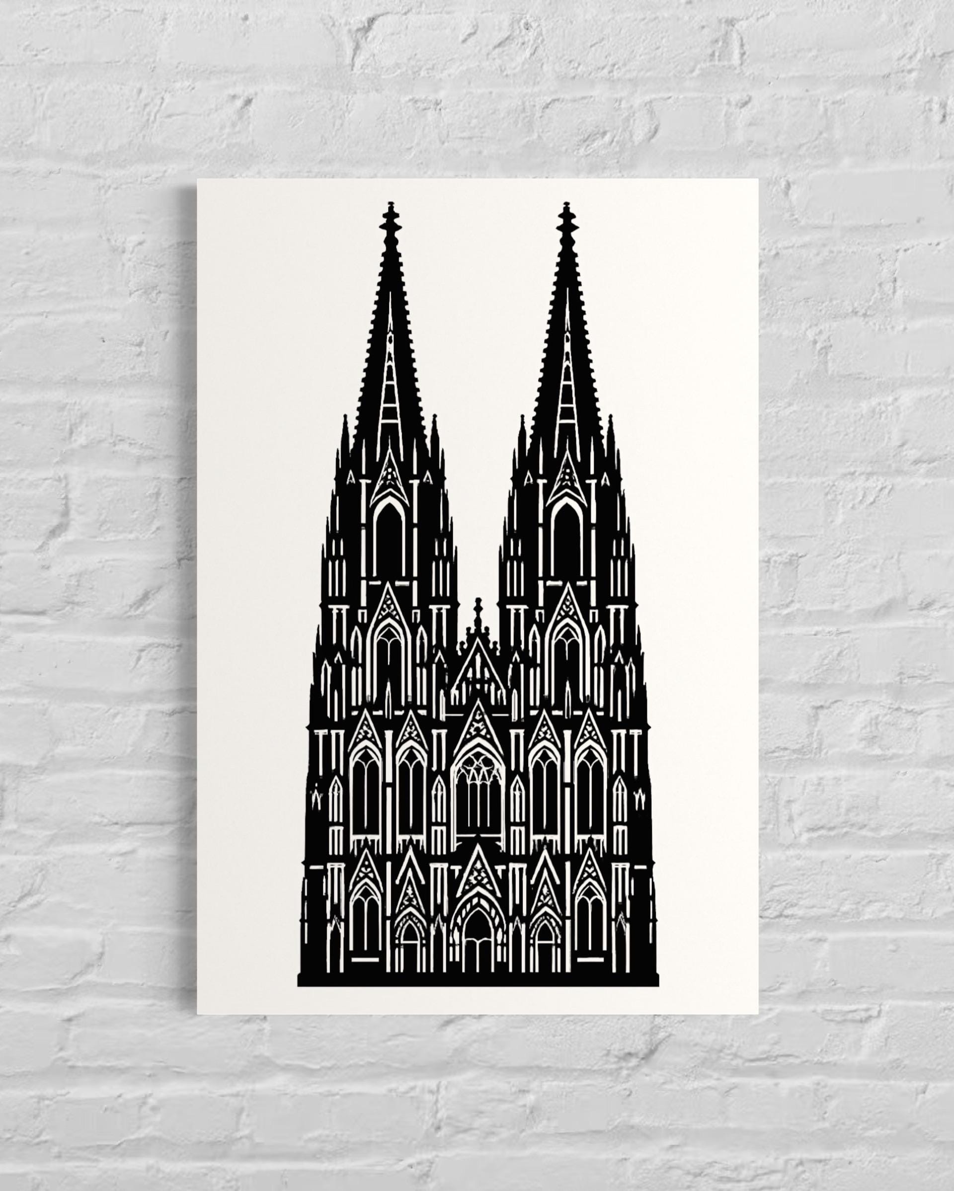 Stampo Per Biscotti Souvenir Del Duomo Di Colonia - Forma Della Cattedrale, Altezza 11,5 Cm, Prodotto In Germania Con Storia Inclusa - 4
