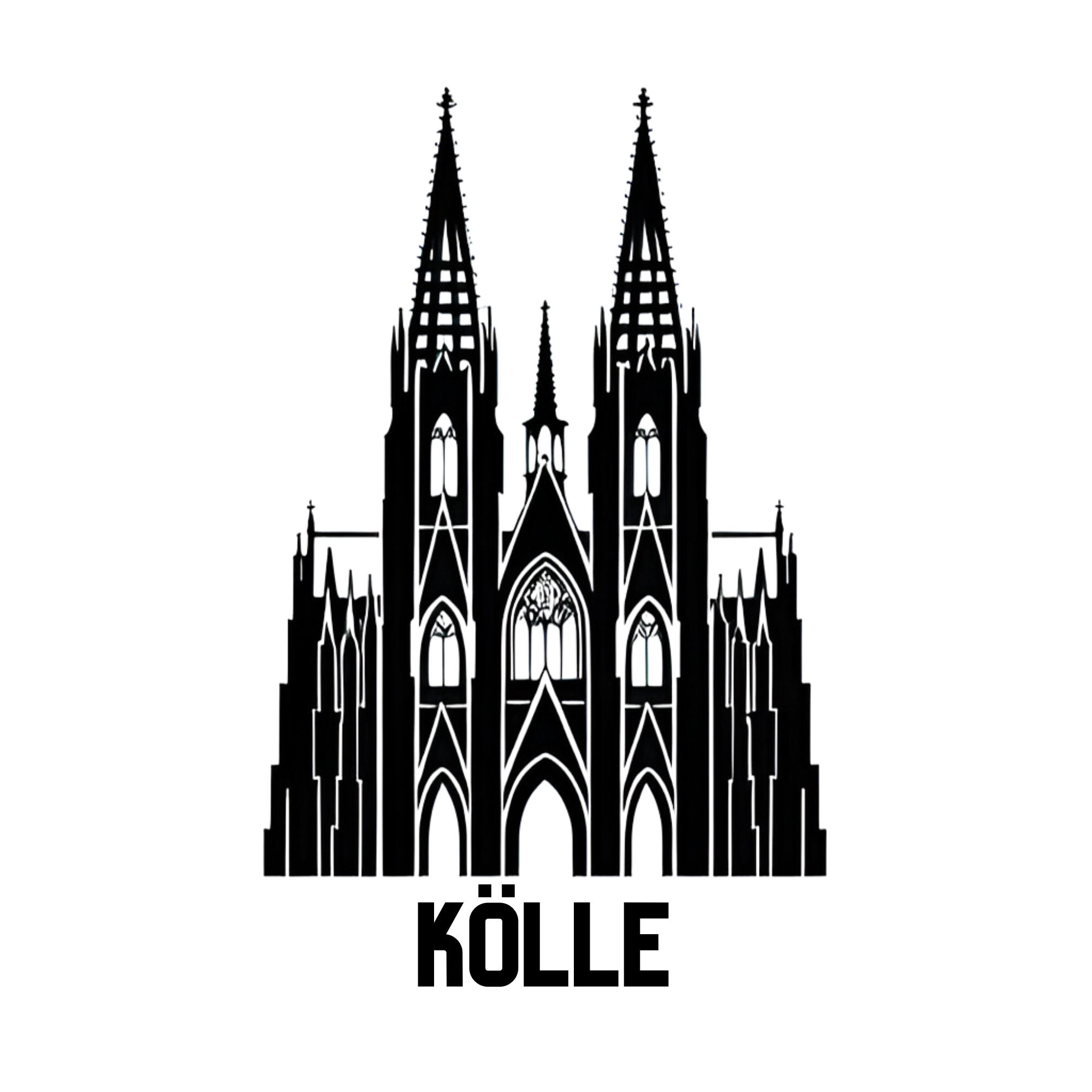 Exclusive Cologne Cathedral SVG (2 Files With and Without
