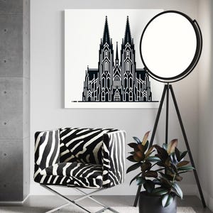 Cologne Cathedral SVG | PNG | EPS – Stencil, plotter file engraving template – Digital file for do it yourself projects decoration