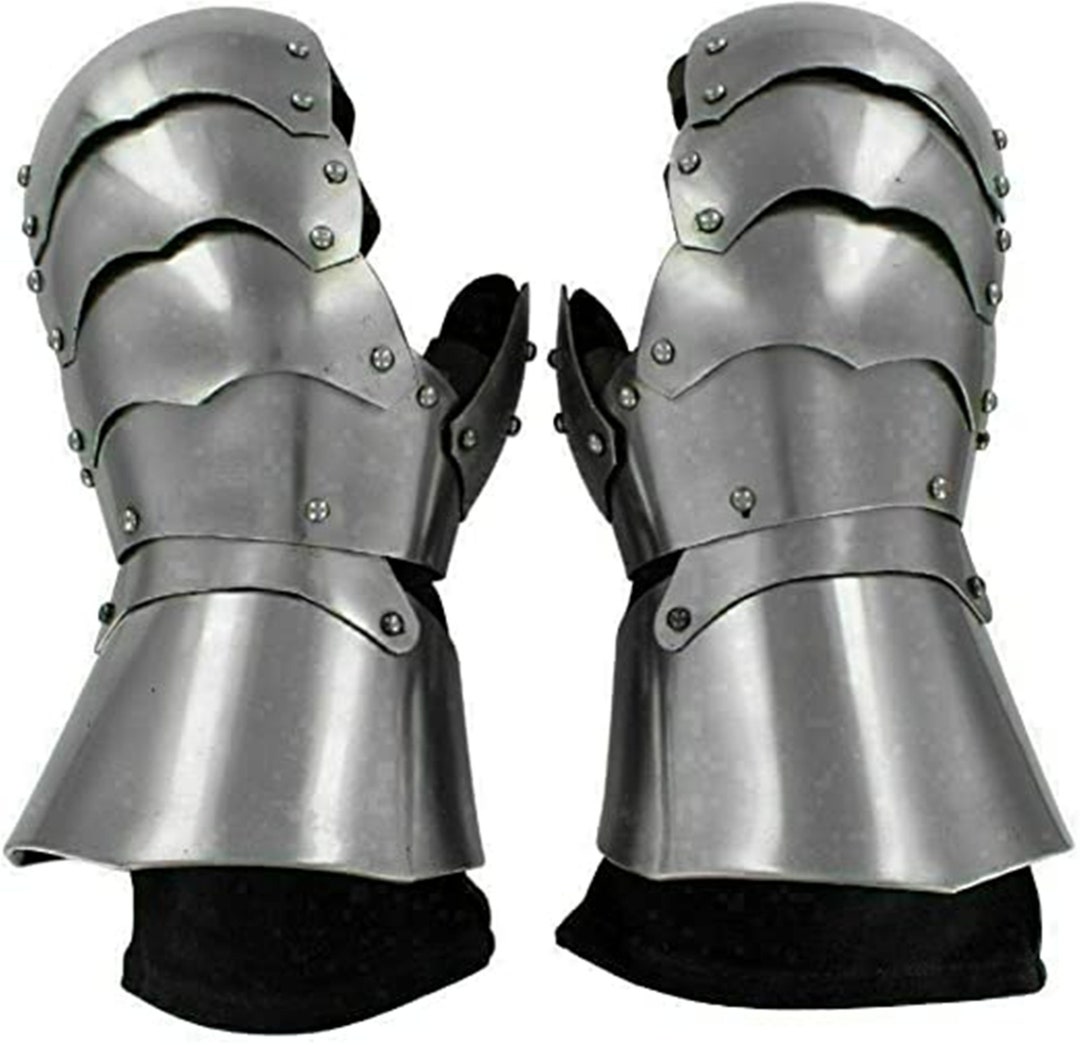 Medieval Functional Armor Battle Clamshell Mitten Gauntlets Etsy
