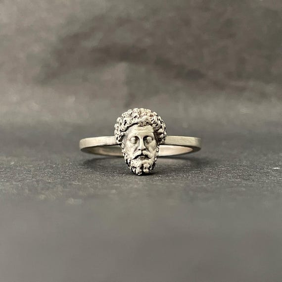 Marcus Aurelius Women's Ring – 925 Sterling Silver Stoic Ring With