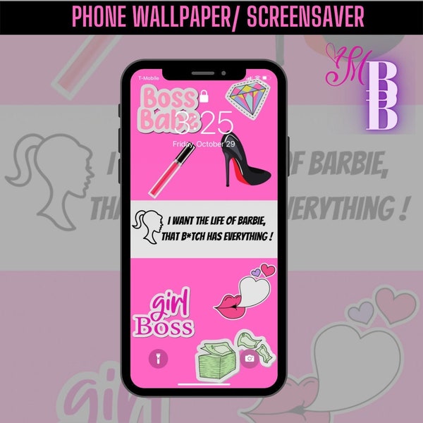 Barbie Phone Wallpaper , IPhone Wallpaper , Girl Boss, Entrepreneur Wallpaper, Boss Wallpaper