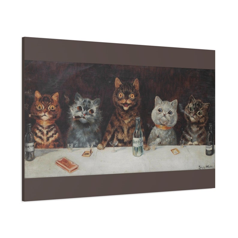 Wee Blue Coo Louis Wain Geburtstagskarte – Bar Tiere Mit Katzen, 12,5x17,5 Cm
