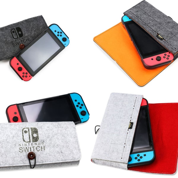 Nintendo Switch Oled Carrying Bag, Switch Felt Cover, Switch Travelling Case, Switch Protective cover, holiday gift idea