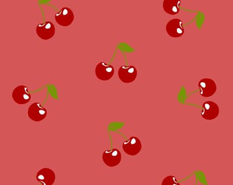 cherry seamless pattern phone wallpaper, seamless pattern phone background