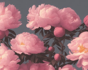 Pink Peony Flower Wallpaper