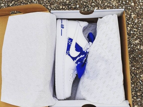 Nike air force 1 crips bandana custom 