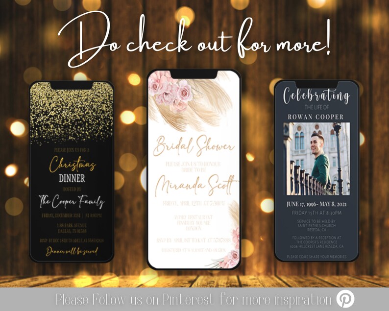 Boho Gender Reveal Electronic Invitation Template Editable Etsy