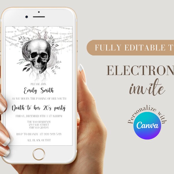 Death to My 20s Party Invitation Etsy
