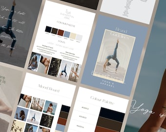 Brand Identity Guidelines Template: Pre-Made Branding for a Yoga Brand