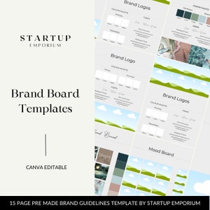 Brand Guide| Moodboard| Branding Kit Template| Canva Template| Business Branding Template| Branding