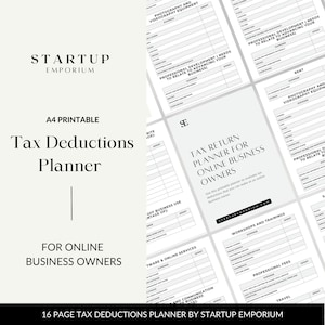 Tax Deduction Planner for Online Business Owners
