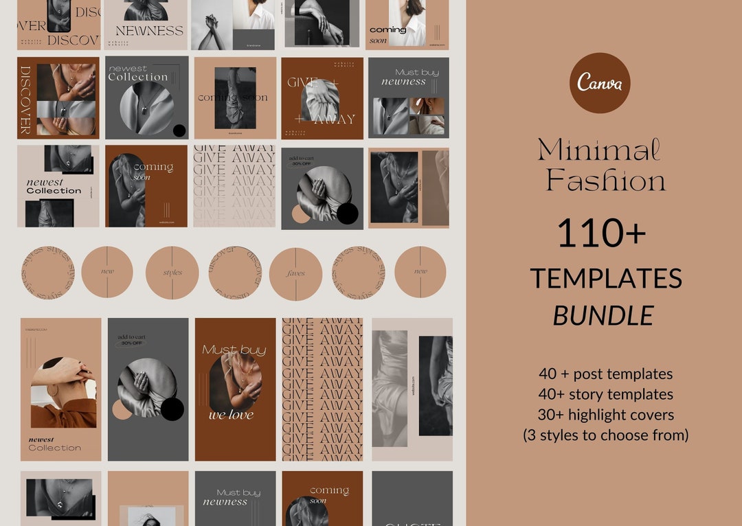 Aesthetic Canva Instagram Templates Bundle - Etsy