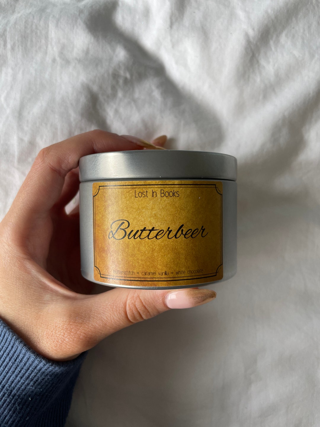 Butterbeer Candle Harry Potter Etsy