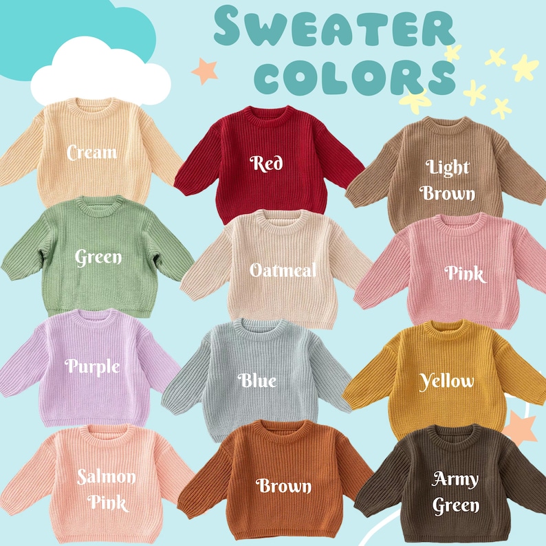 Custom Hand Knitted Floral&pumpkin Sweater,thanksgiving Baby Sweater