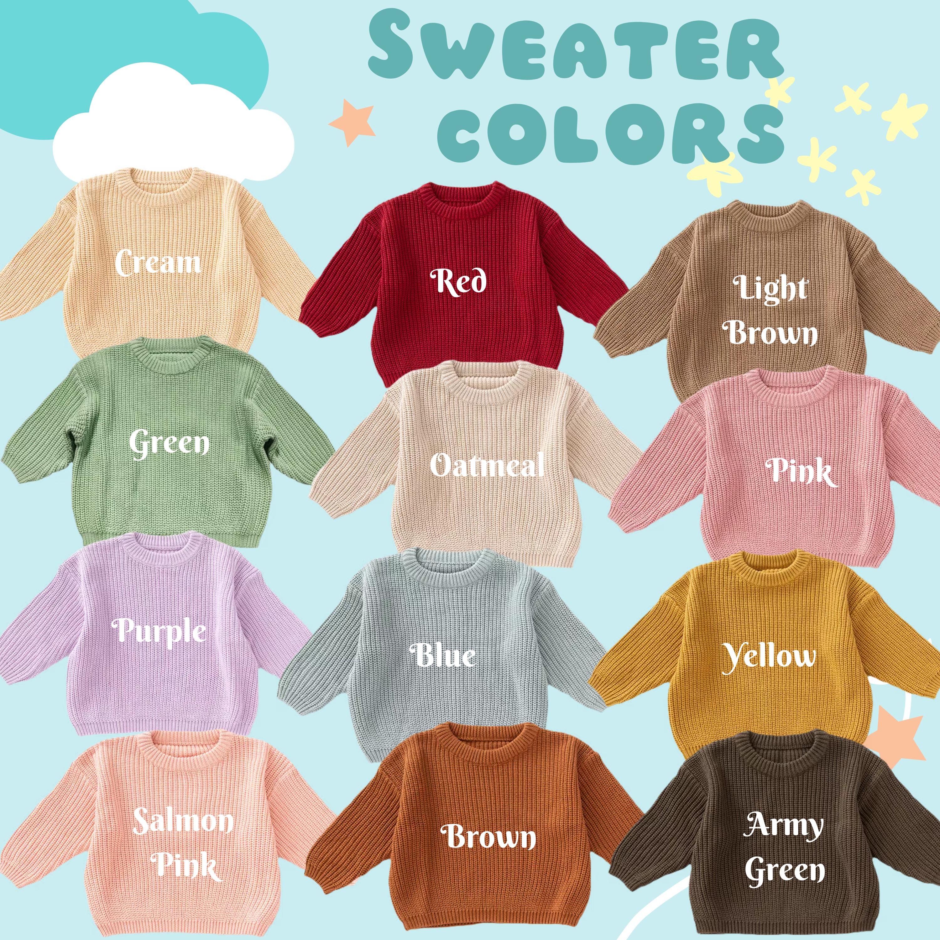 Happy Halloween Personalized Embroidered Name Baby Sweater, Custom Baby Name Sweater, Baby Girls Sweater With Name, Gift For Baby Girls Boy