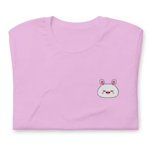 Kawaii Pastel Cute Bunny Laughing Face T-Shirt - Adorable Japanese Tee