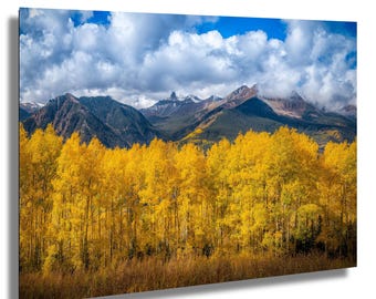 Colorado Landscape, Autumn Wall Art, Fall Foliage Print, Mountain Scene Photography, Rustic Home Decor, Seasonal Nature Artwork for Office