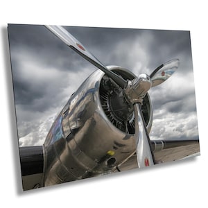 DC3 Plane Photo: Aviation Wall Art, Metal or Canvas Print