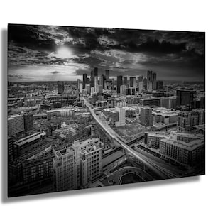 Denver Cityscape Art, Union Station Print, Modern Wall Decor, Urban Skyline Illustration, Home Office Hanging, Landmark Design