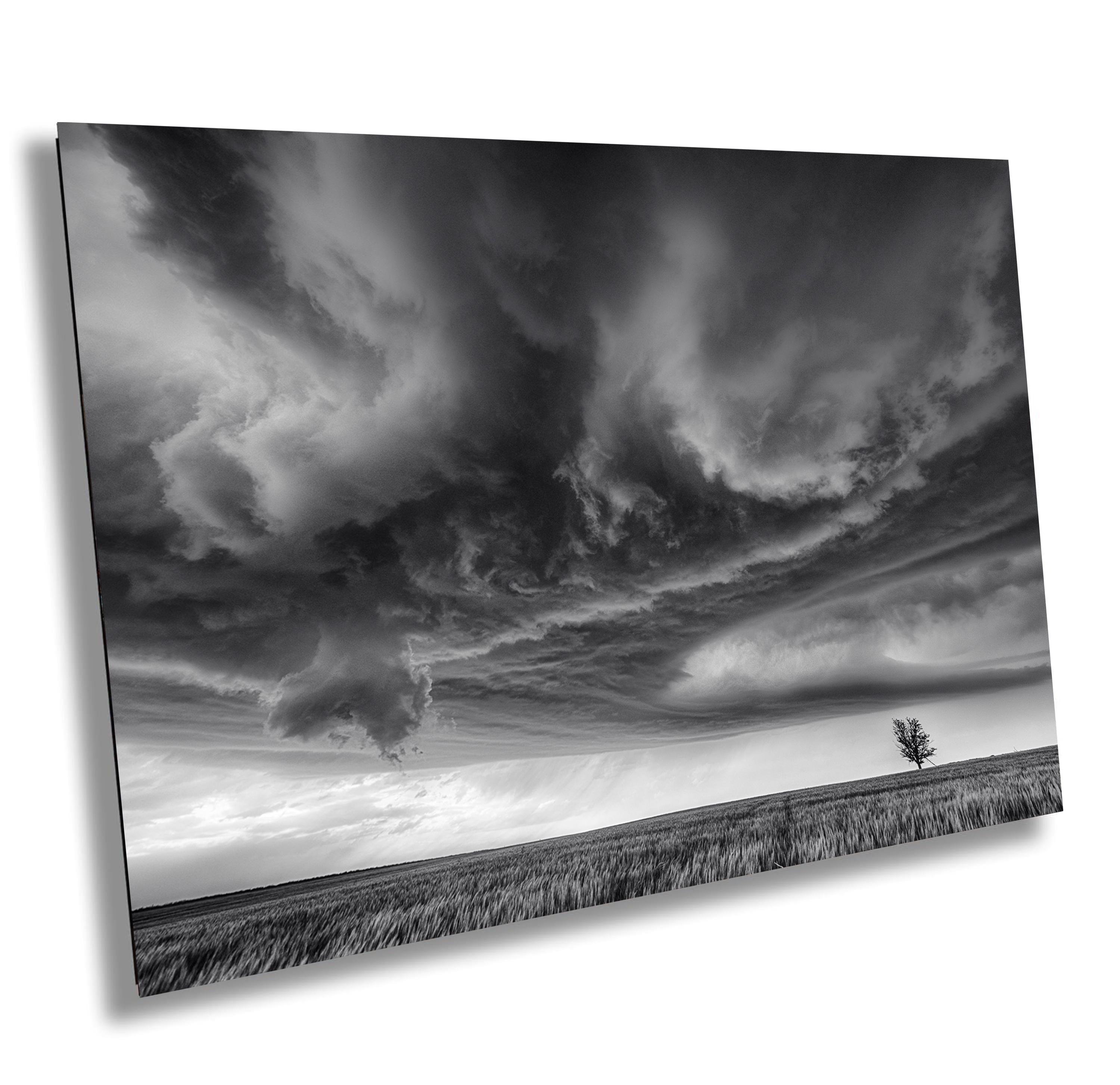 Storm Cloud Wall Art, Supercell Landscape - Monochrome Decor Nature Print (Canvas, Metal, Acrylic)