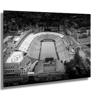 CU Buffs Stadium Print: Folsom Field Boulder - NCAA Football Decor
