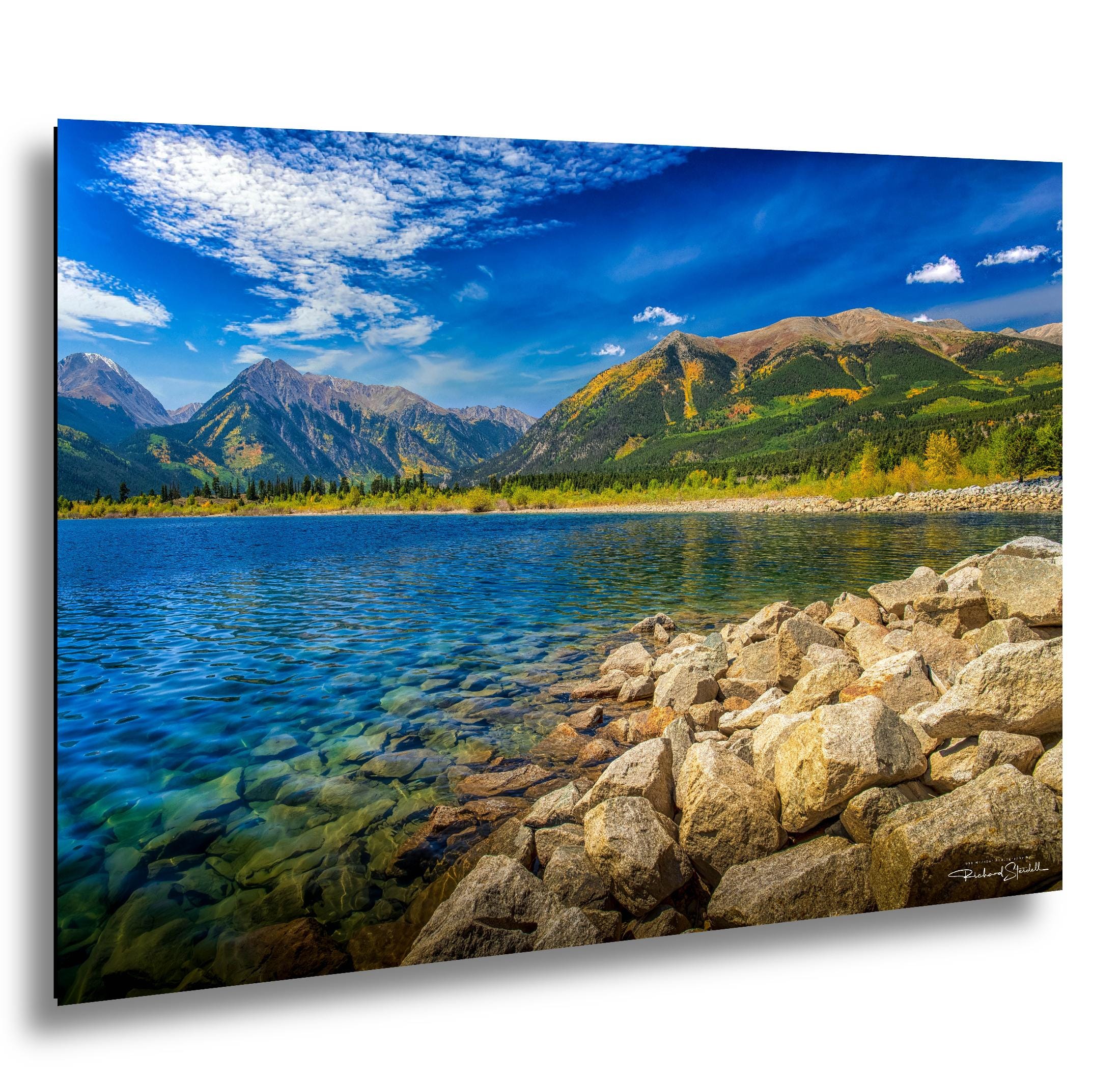Twin Lakes Colorado Wall Art, Mountain Landscape Decor Canvas, Metal, Acrylic Ready To Hang Nature Prints