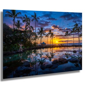 Maui Sunset Photo Print | Beautiful Maui Wall Art | Hawaii Canvas & Metal Decor | Perfect Gift for Beach Lovers
