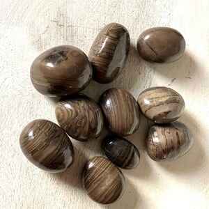 1 (one) Coffee Jasper Tumble | Intuitively Chosen