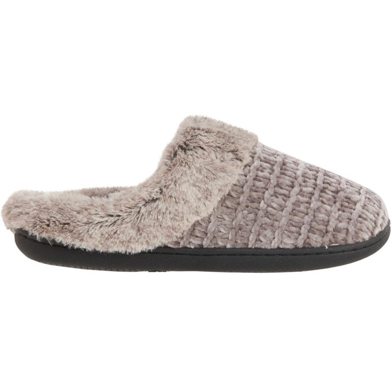 dearfoam chenille clog slippers