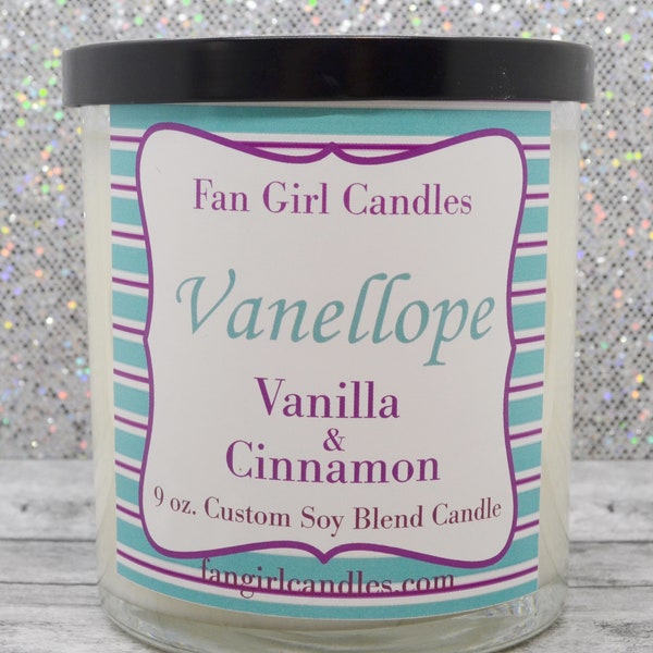 Vanellope Candle/ 8 oz Candle/ Vanellope von Schweetz Inspired/ Wreck It Ralph Inspired/ Classic Scent/ Soy Blend