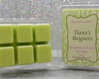 Tiana's Beignets Wax Melt/ 3 oz Wax Melt/ Princess and the Frog Inspired/ Dessert Wax Melt/ Princess Candle/ Unique Wax Melt/ Soy Blend