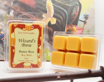 Wizard's Brew Wax Melt/ 3 oz Wax Melt/ Butter Beer Inspired/ Three Broomsticks Inspired/ Unqiue Wax Melts/ Soy Blend