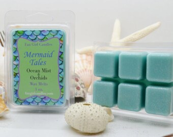 Mermaid Tales Wax Melt/ 3 oz Wax Melt/ Ariel Inspired/ Little Mermaid Inspired/ Ocean Inspired/ Soy Blend