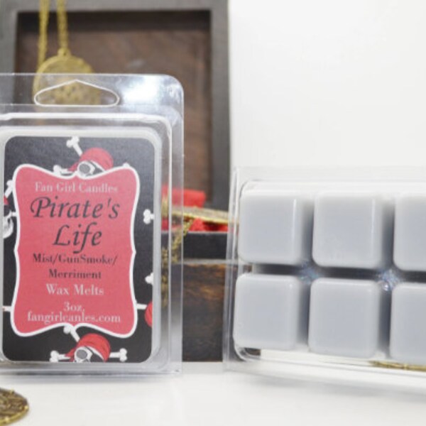 Pirate's Life Wax Melt/ 3 oz Wax Melt/ Pirate's of the Carribean Ride Inspired/ Jack Sparrow Inspired/ Water Ride Inspired/ Soy Blend