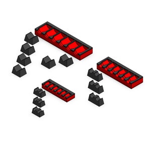 MagAttach Socket Extension Storage Trays Red