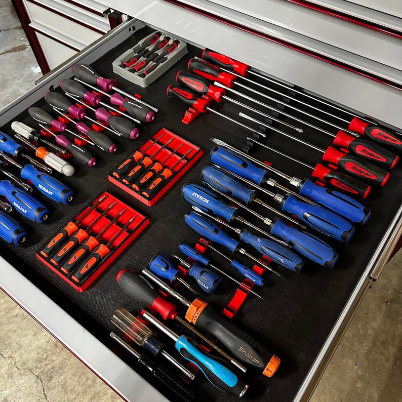 Magnetic Base Screwdriver Rail Set/organizer - Etsy