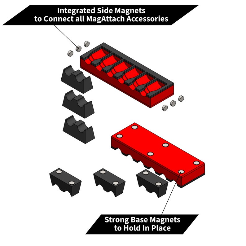 MagAttach Socket Extension Storage Trays image 2