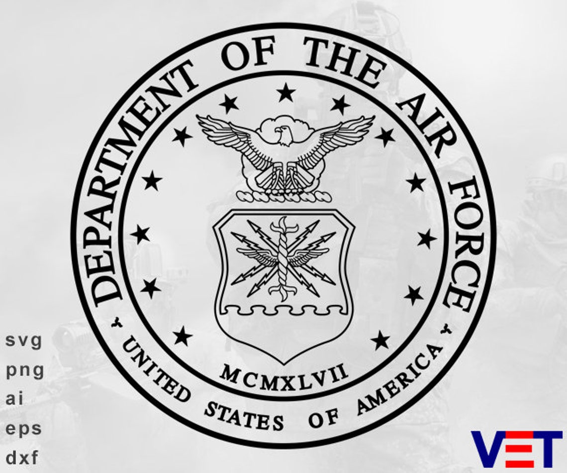 Air Force Seal svg png ai eps dxf Digitale Dateien für | Etsy