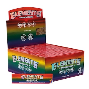 Box Elements Rainbow Paper King Size - 50pz