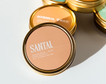 Santal Candle | Le Labo | 33 | Santal 33 Dupe | All natural candle | soy candle