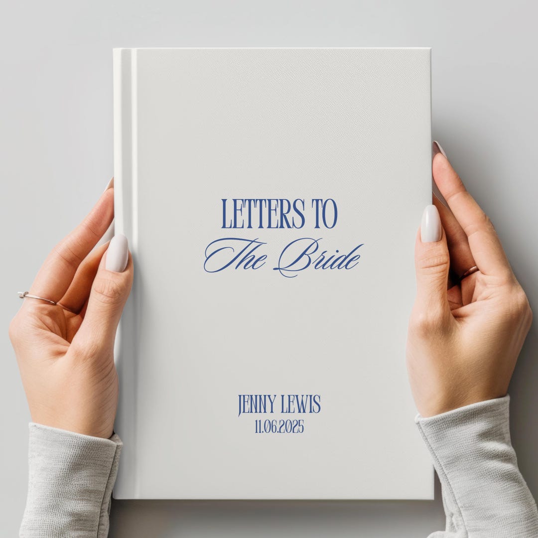 Custom Letters to the Bride Book, Wedding Guest Book, Bridal Shower ...