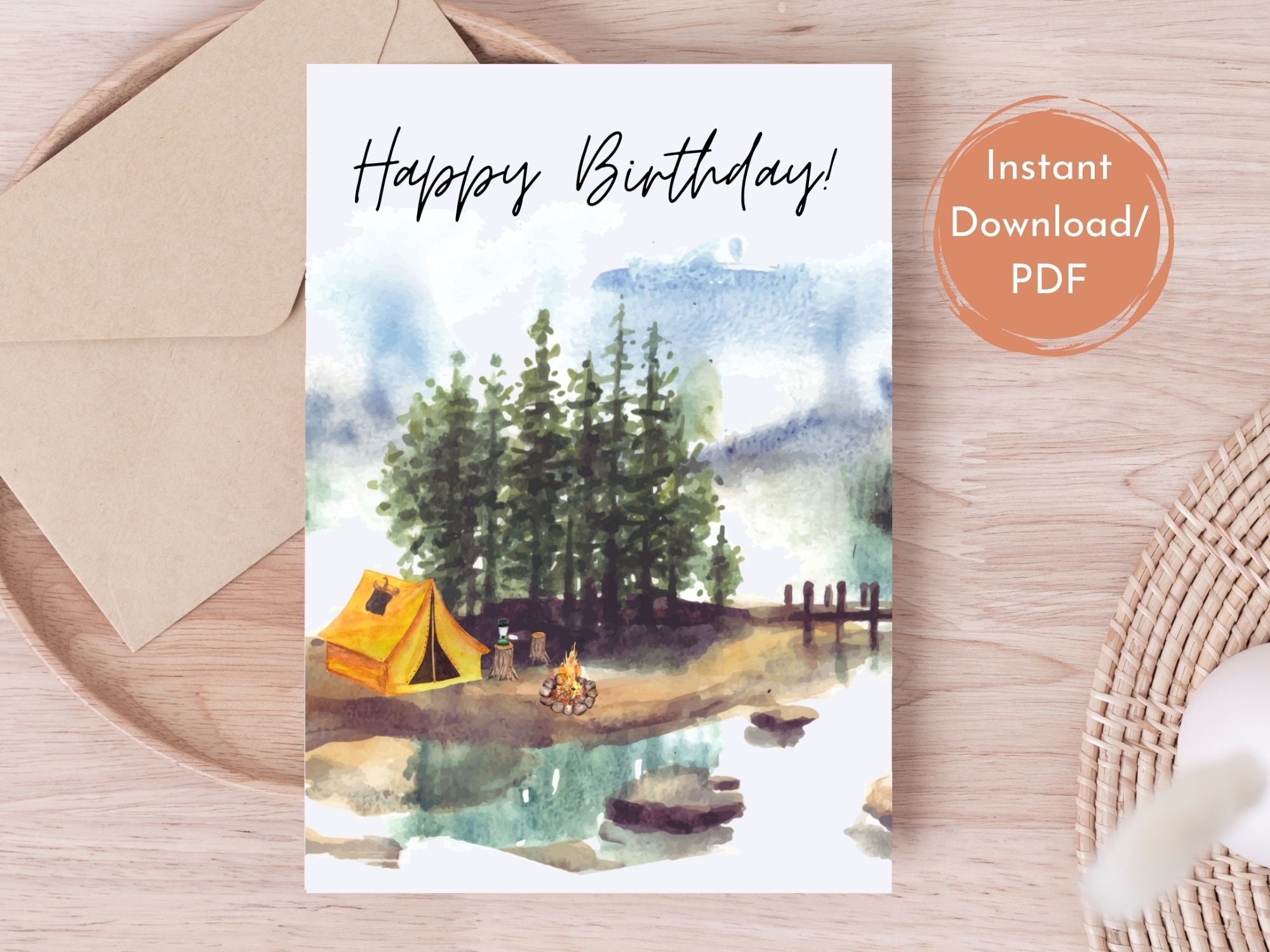 Printable Birthday Card for Him,printable Happy Birthday Card,birthday ...