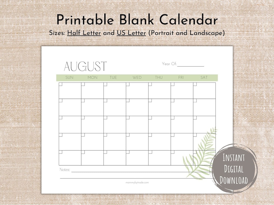 printable-monthly-blank-calendar-floral-calendar-minimalist-calendar-us-letter-half-letter-landscape-yearly-calendar-digital-download-etsy