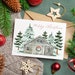 Printable Christmas Farmhouse Card,merry Christmas Card,printable ...